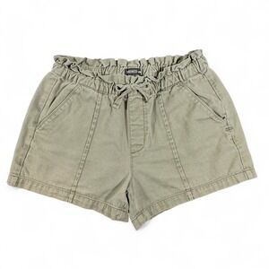 Toad&Co Molera Pull On Shorts Womens XS Organic Cotton Caterpillar Olive Green